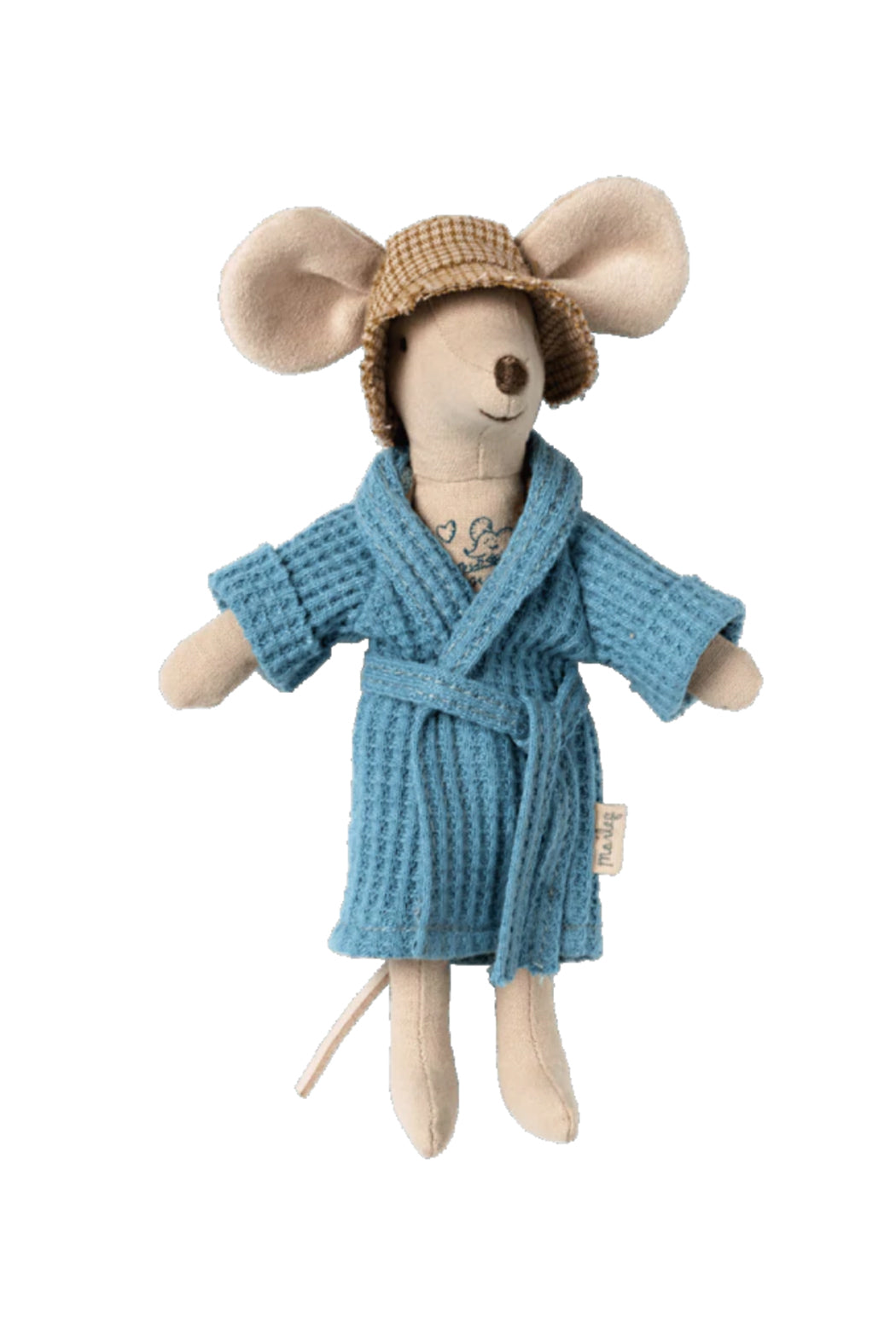 Maileg Bathrobe Dad/Mum - Dusty Blue