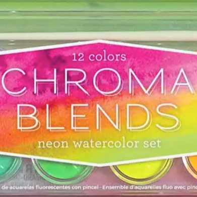Ooly Chroma Blends Neon Watercolor Paint - 13 PC Set