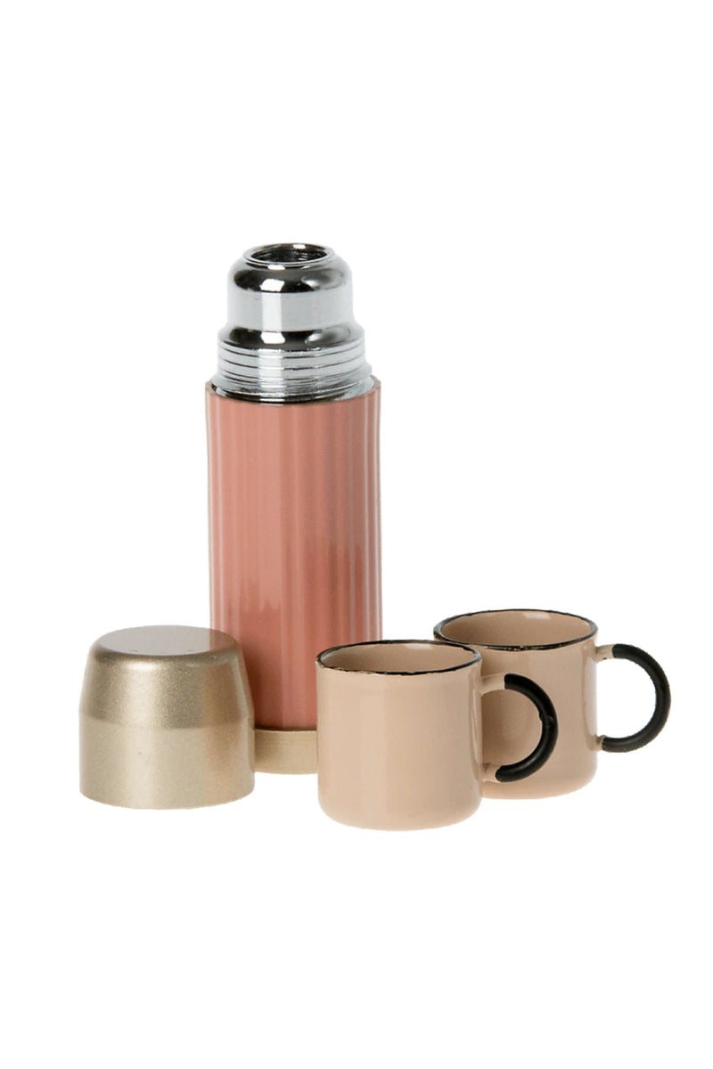 Maileg Thermos And Cups - Soft Coral