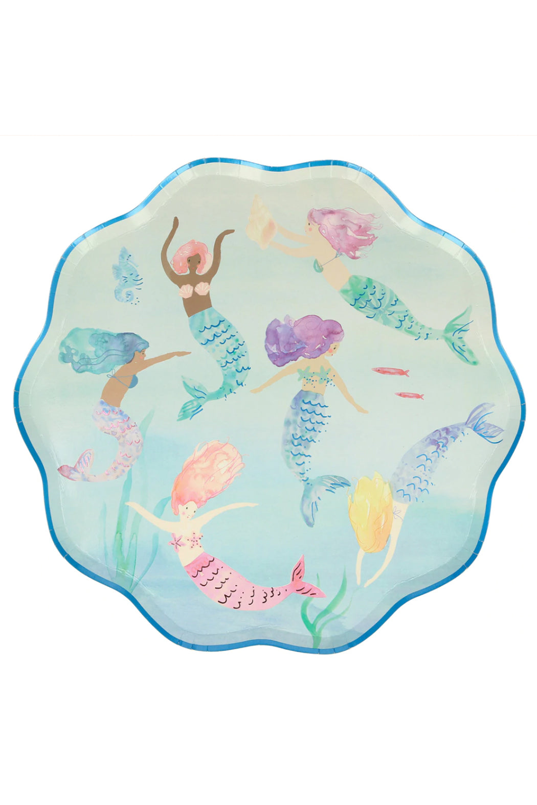 Meri Meri Mermaids Swimming Side Plates - Set Of 8
