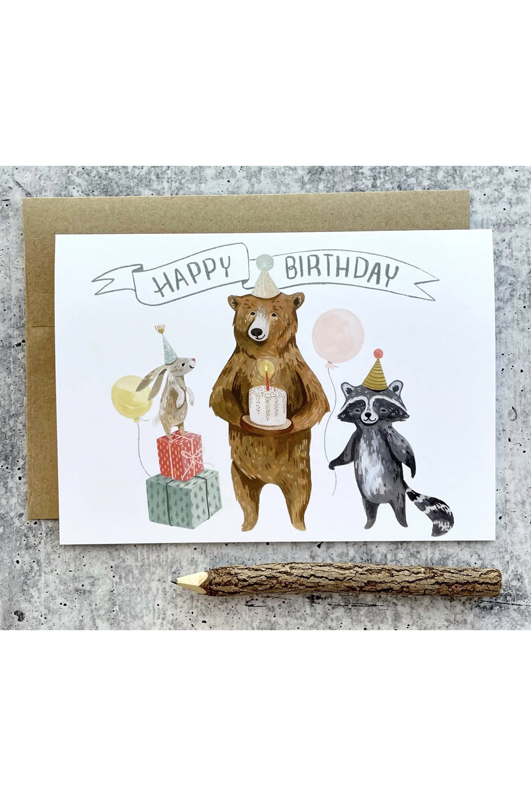 Canyon & Cove Birthday Bear Card