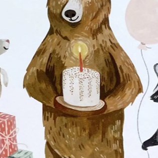 Canyon & Cove Birthday Bear Card