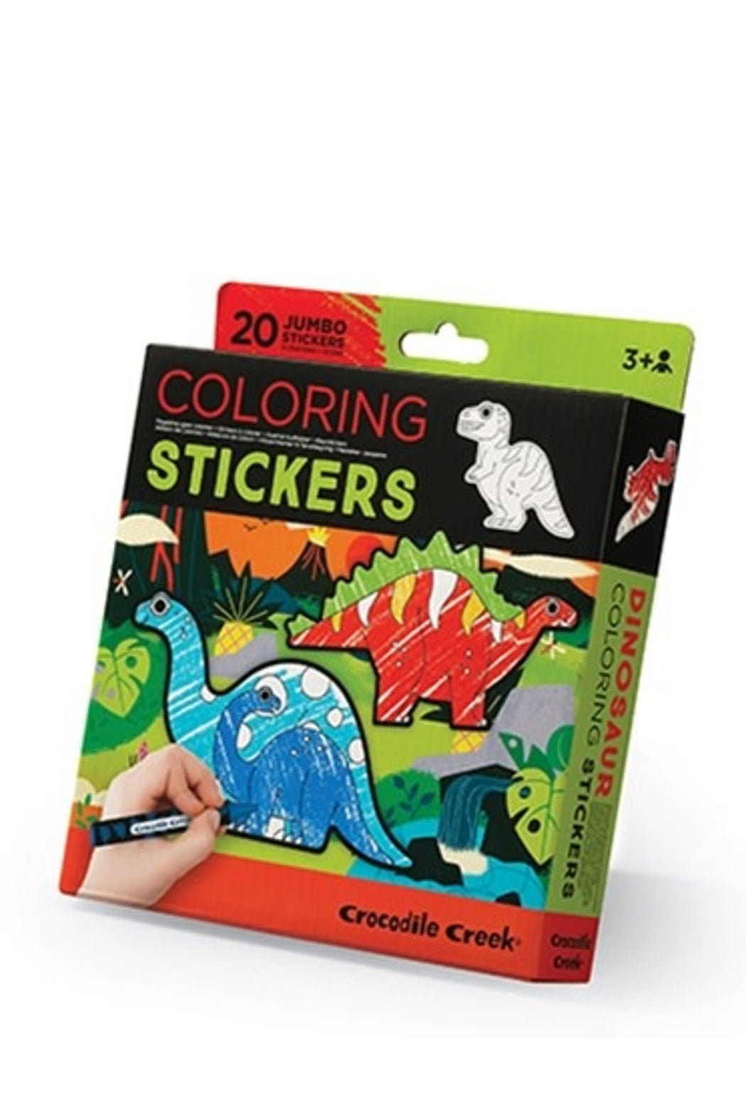 Crocodile Creek Coloring Stickers - Dinosaur