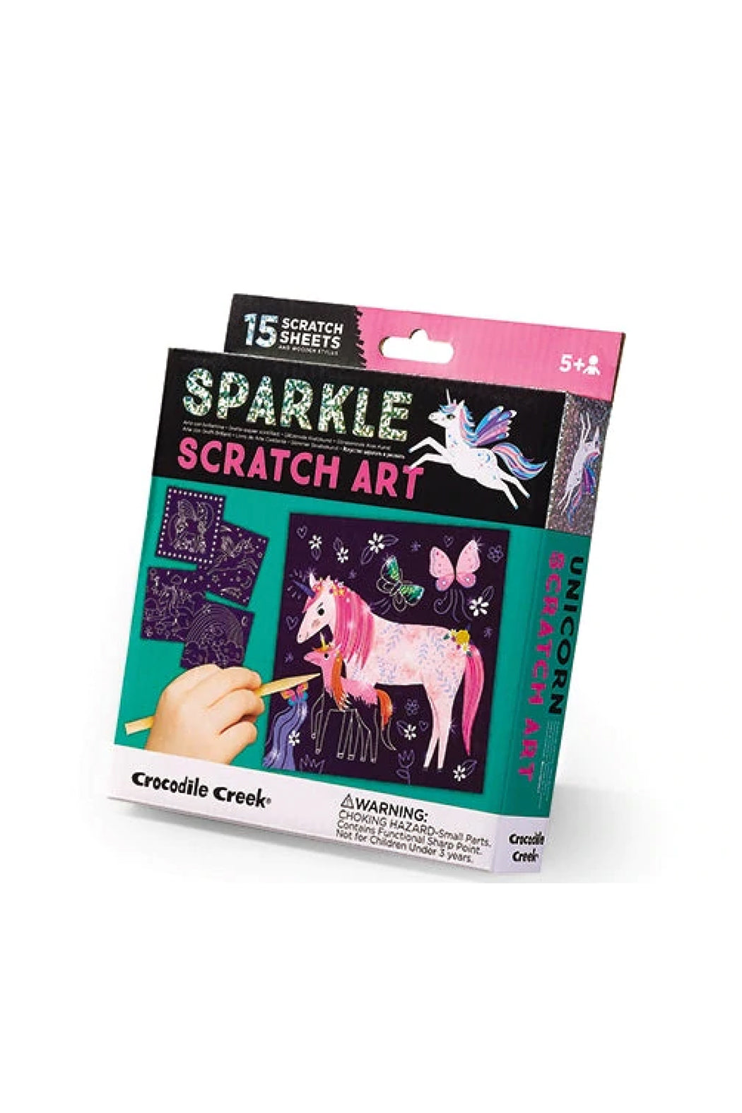 Crocodile Creek Sparkle Scratch Art - Unicorns