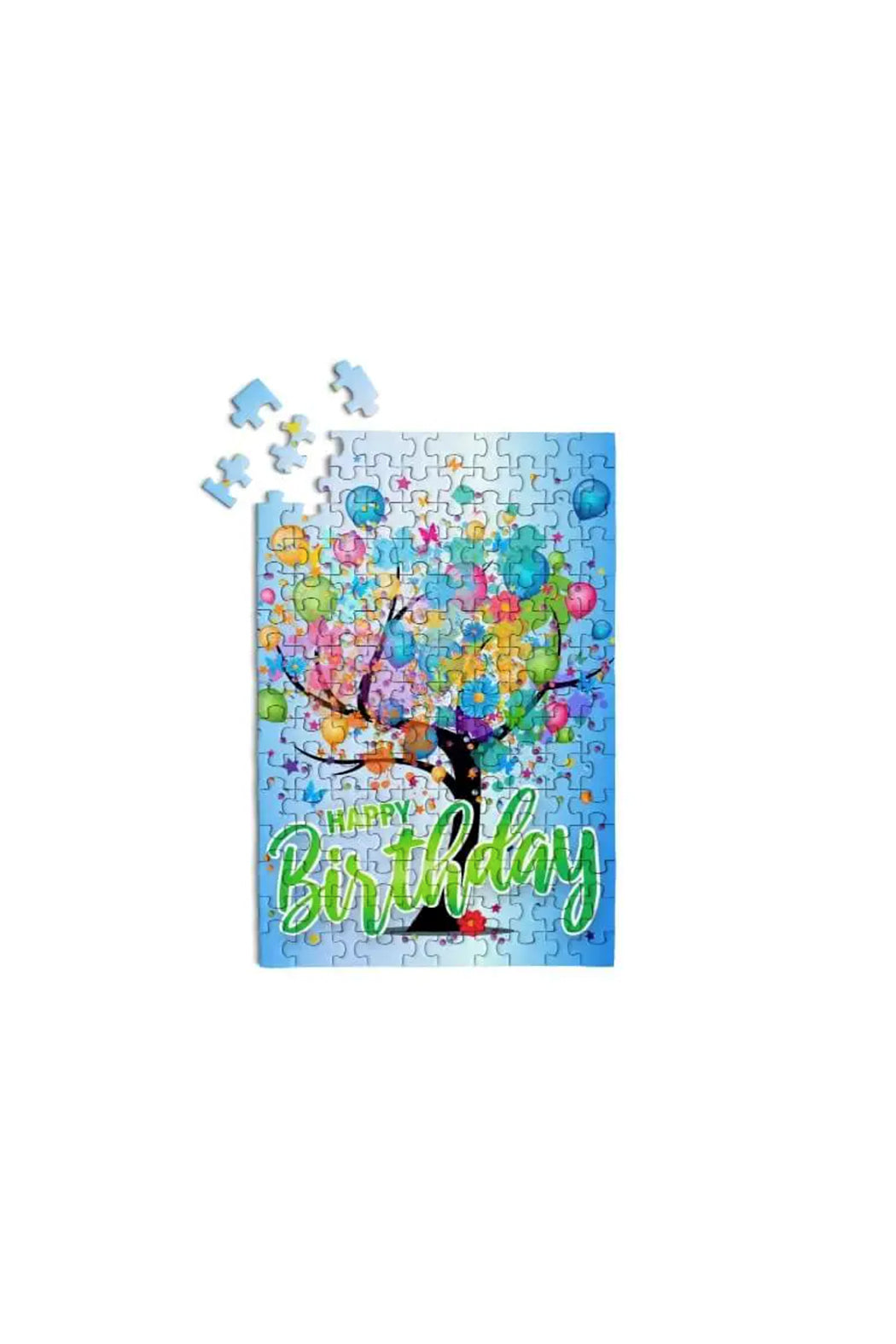 Micro Puzzle Happy Birthday Tree - Mini Jigsaw Puzzle