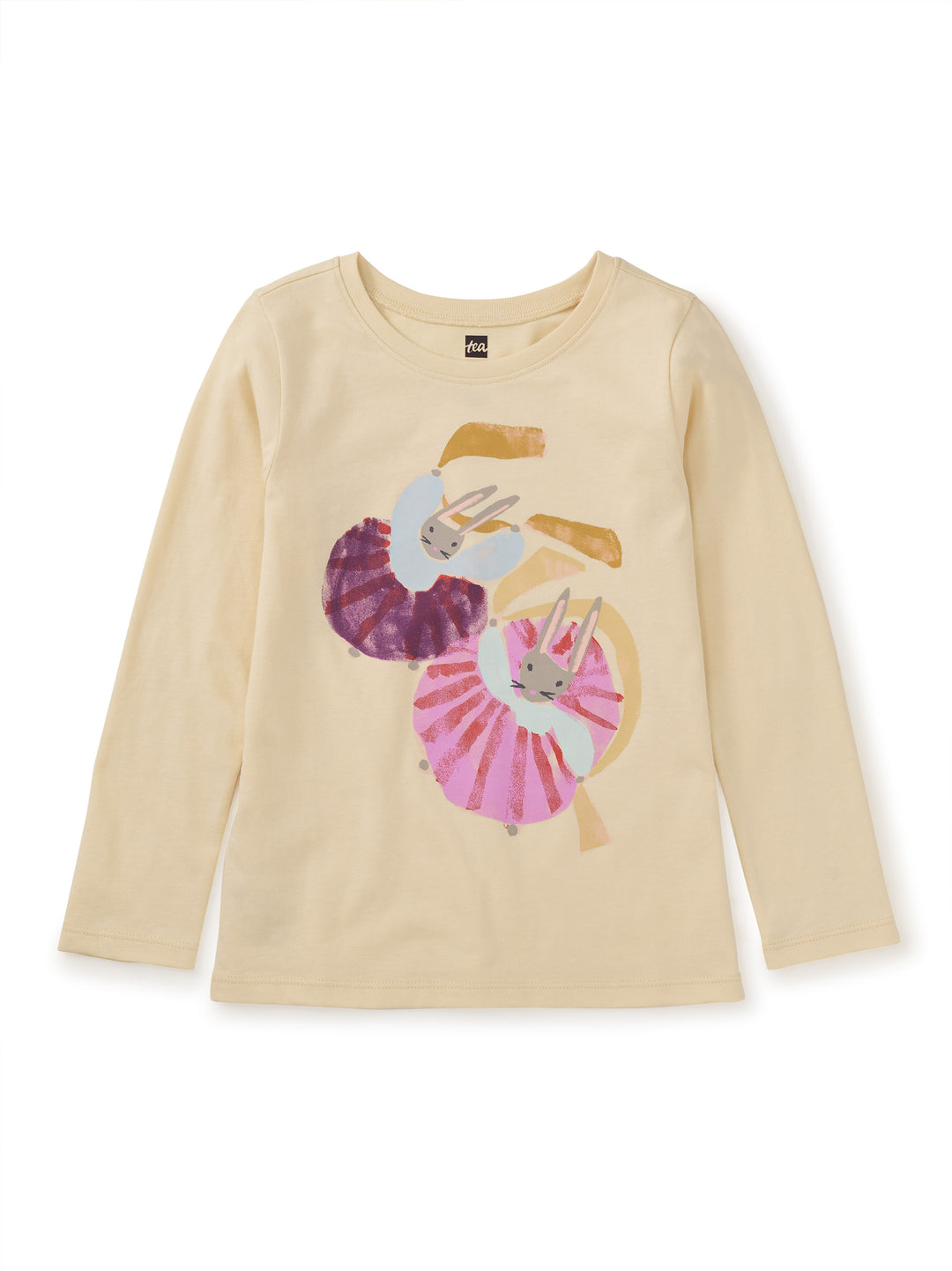 Tea Collection Twirling Bunnies Tee - Cornhusk