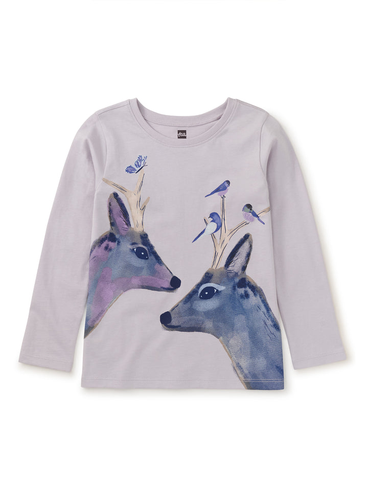 Tea Collection Darling Deers Tee - Urchin Purple