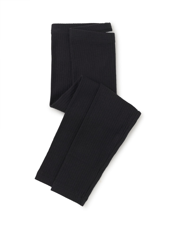 Tea Collection Pointelle Leggings - Jet Black