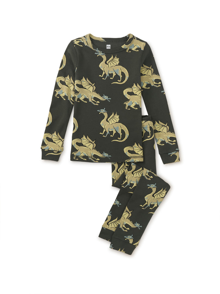 Tea Collection Goodnight Pajama Set - Magic Dragons