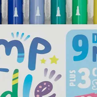 Ooly Stamp A Doodle Double-Ended Markers - Set Of 9