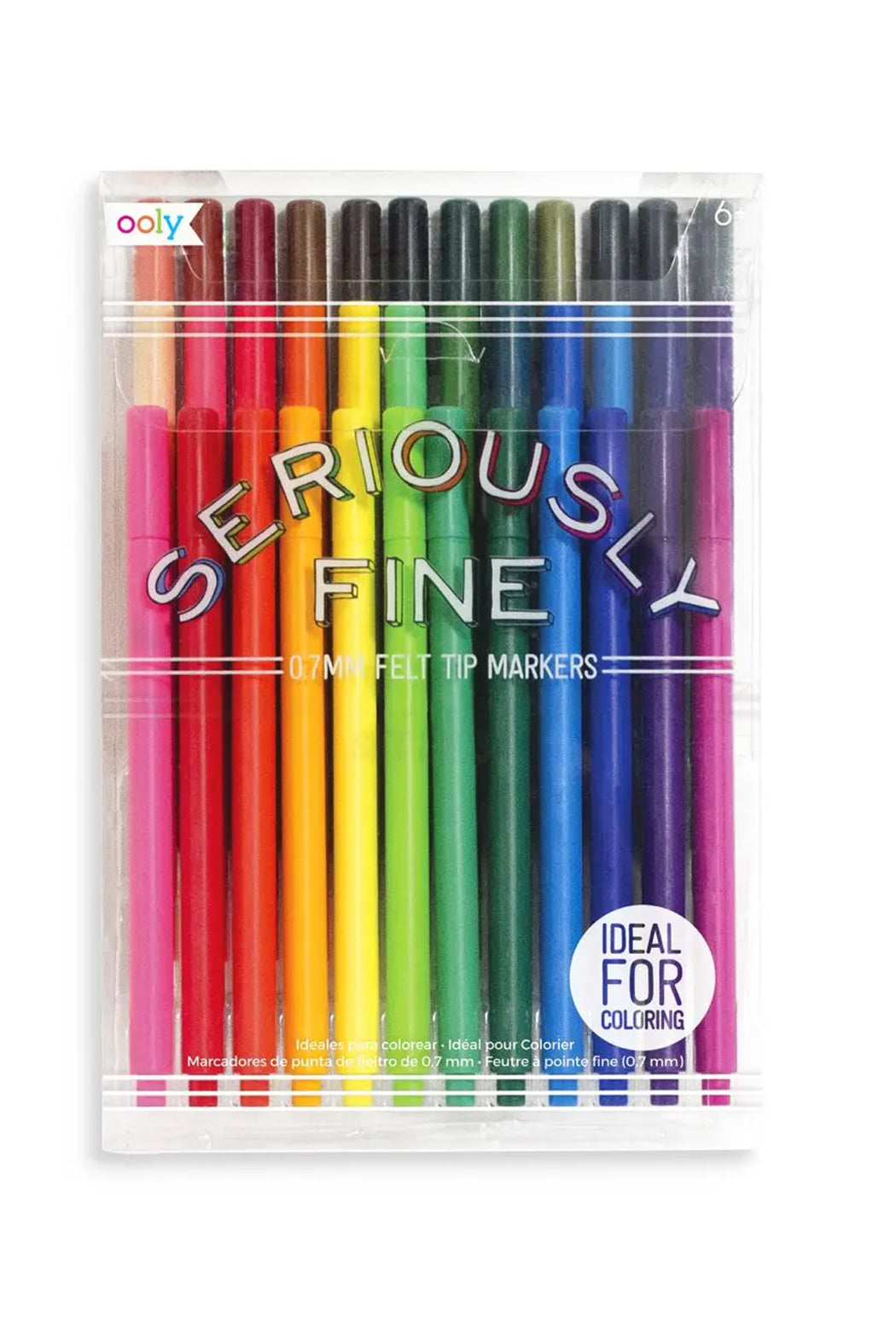 Ooly Seriously Fine Felt Tip Markers - Set of 36