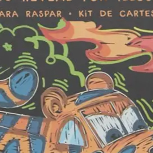 Ooly Mini Scratch & Scribble Art Kit - Monster Trucks