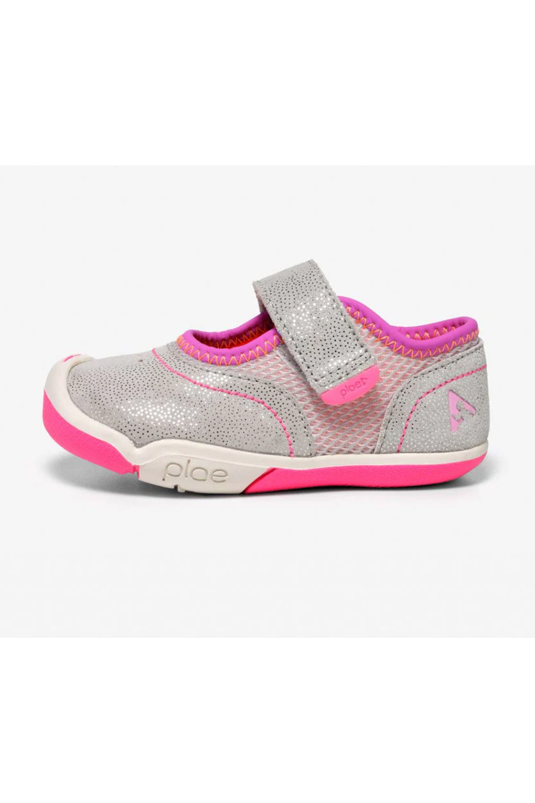 Plae Emme Toddler Maryjane Sneaker - Silver Pink