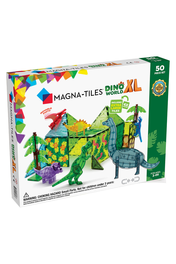 Valtech - MagnaTiles Dino World XL 50-Piece Set