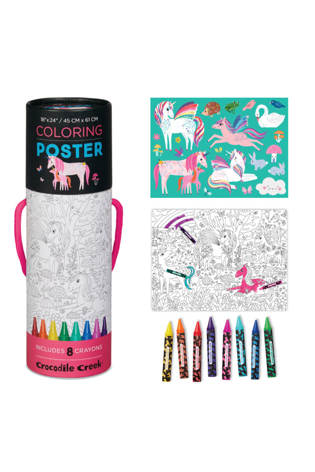 Crocodile Creek Unicorn Coloring Poster