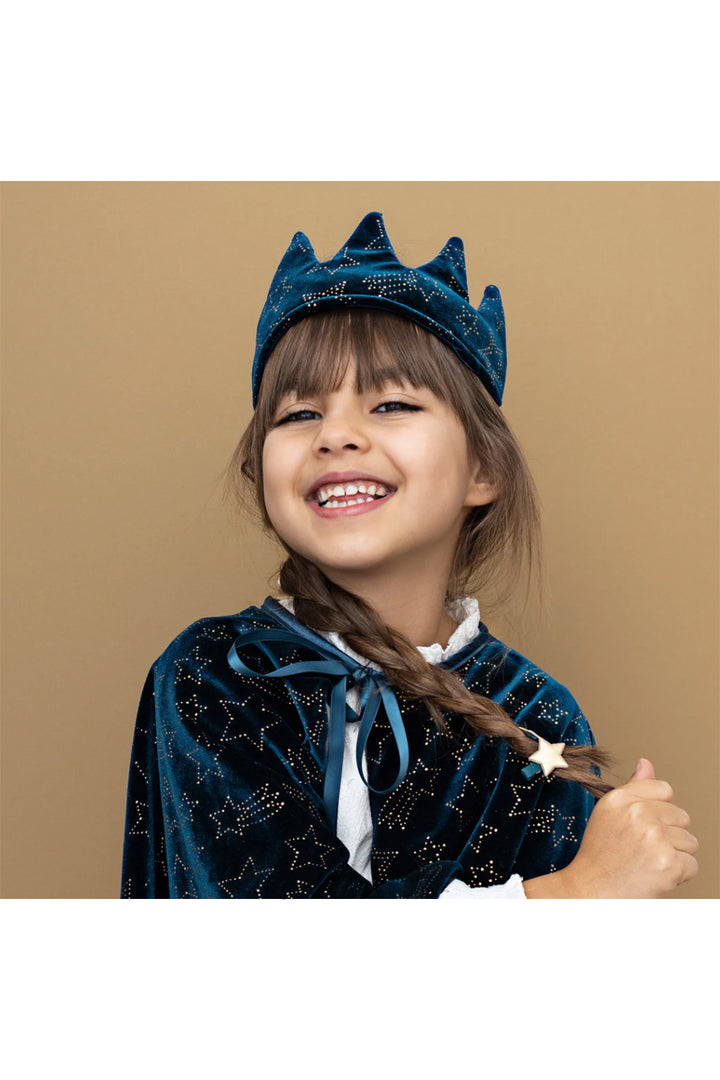 Mimi & Lula Enchanted Velvet Starry Crown - Teal