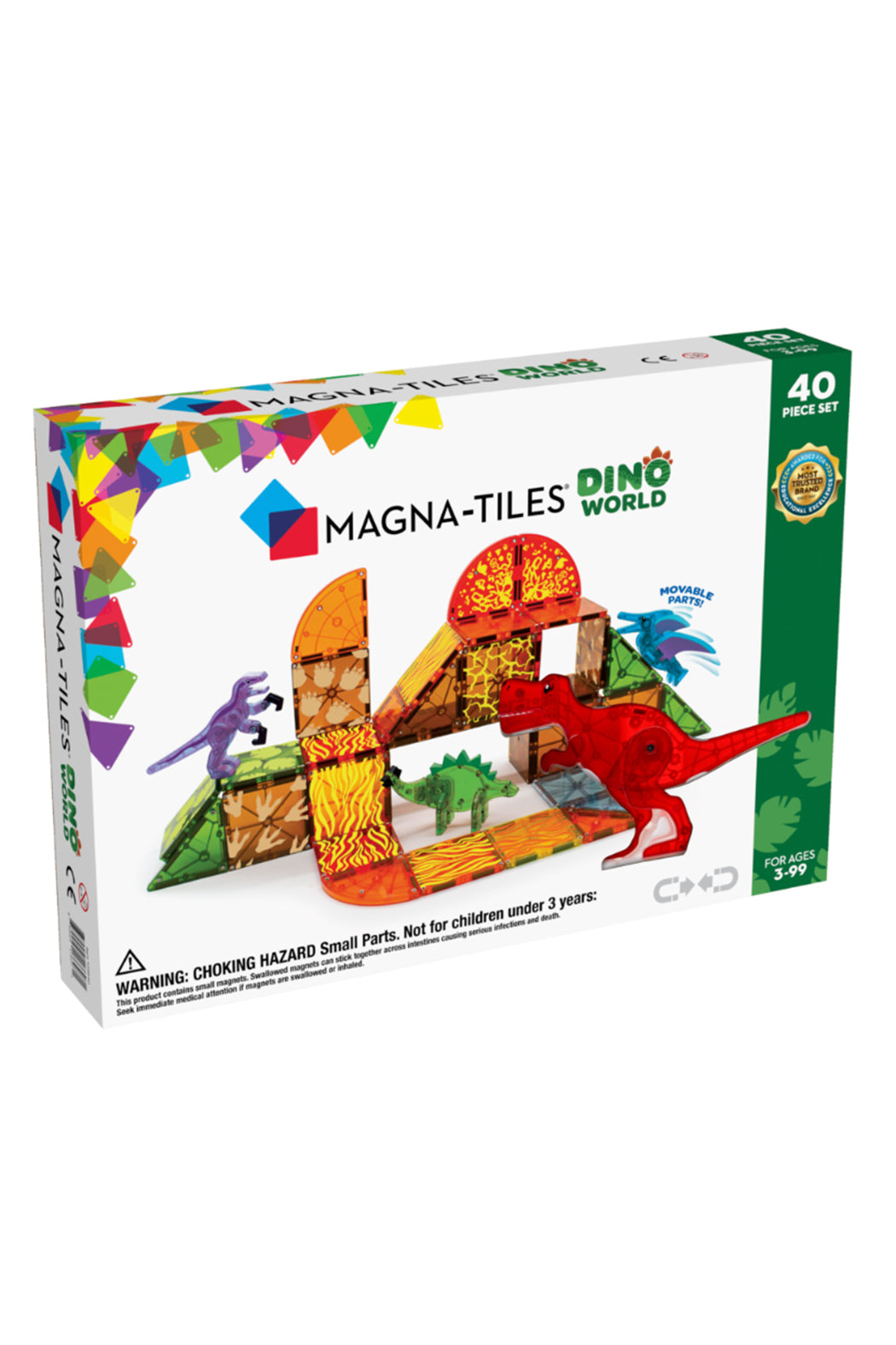 Valtech Magna-Tiles Dino World 40-Piece Set