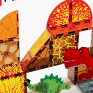 Valtech Magna-Tiles Dino World 40-Piece Set