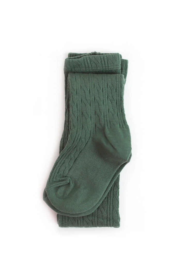 Little Stocking Co Spruce Cable Knit Tights