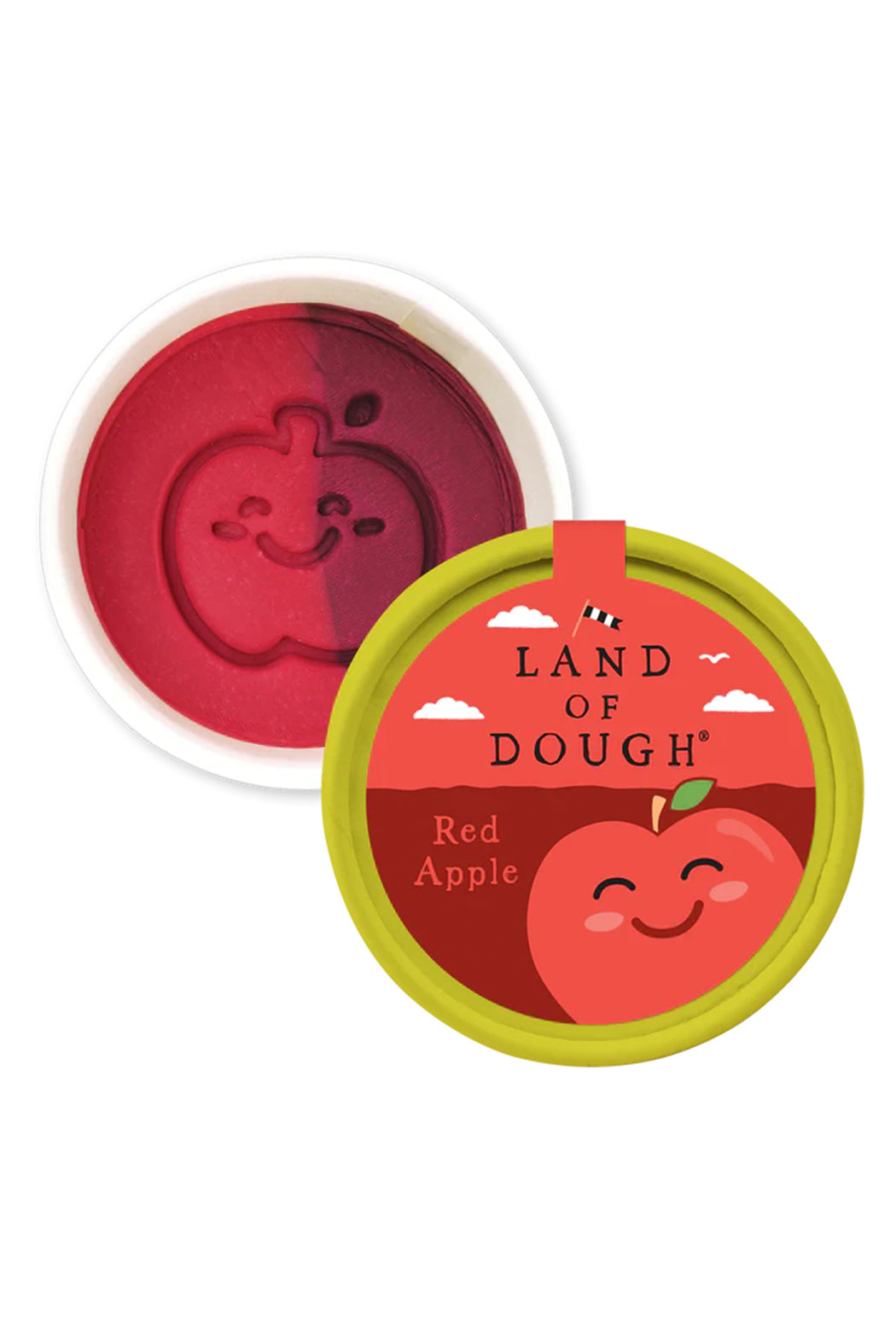 Land Of Dough Small Dough Cup - Red Apple