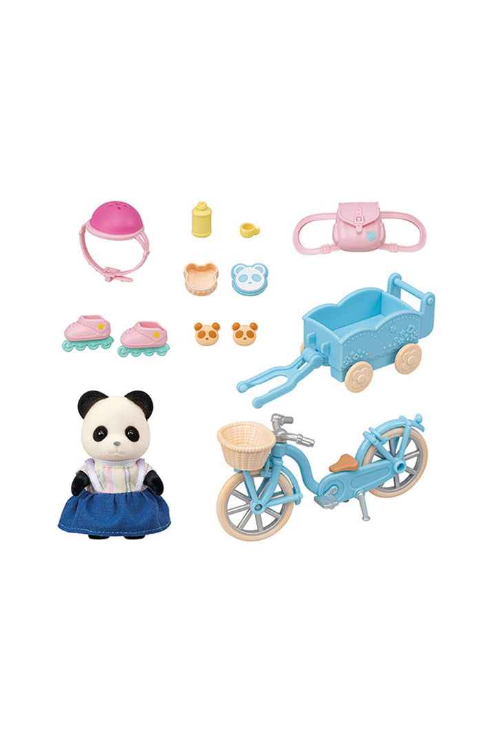 Calico Critters Cycle & Skate Set - Panda Girl