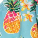 Deux Par Deux Two-Piece Swimsuit - Blue Pineapple