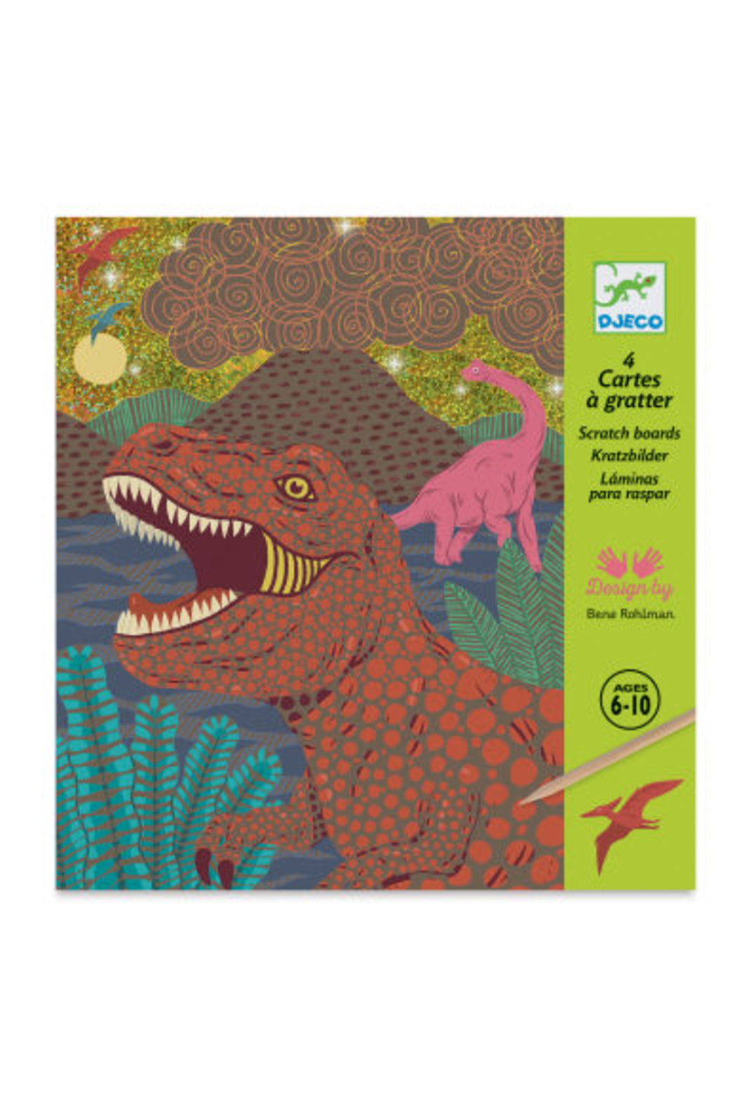 Djeco Scratch Cards - Dinosaurs