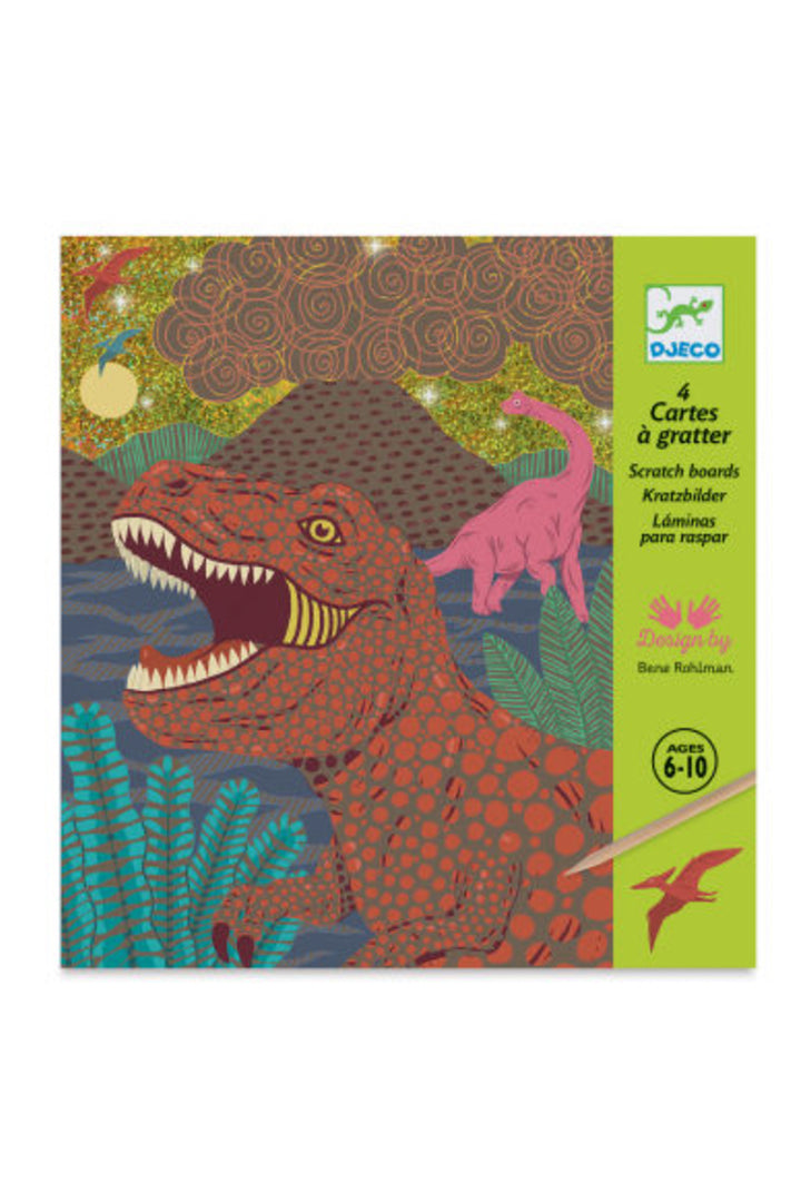 Djeco Scratch Cards - Dinosaurs