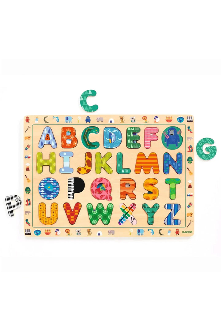 Djeco ABC International Wooden Puzzle