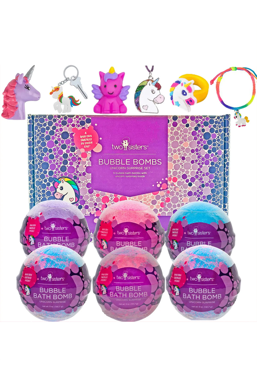 Two Sisters Spa Unicorn Surprises Bubble Bomb