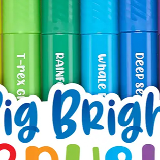 Ooly Big Bright Brush Markers - Set of 10