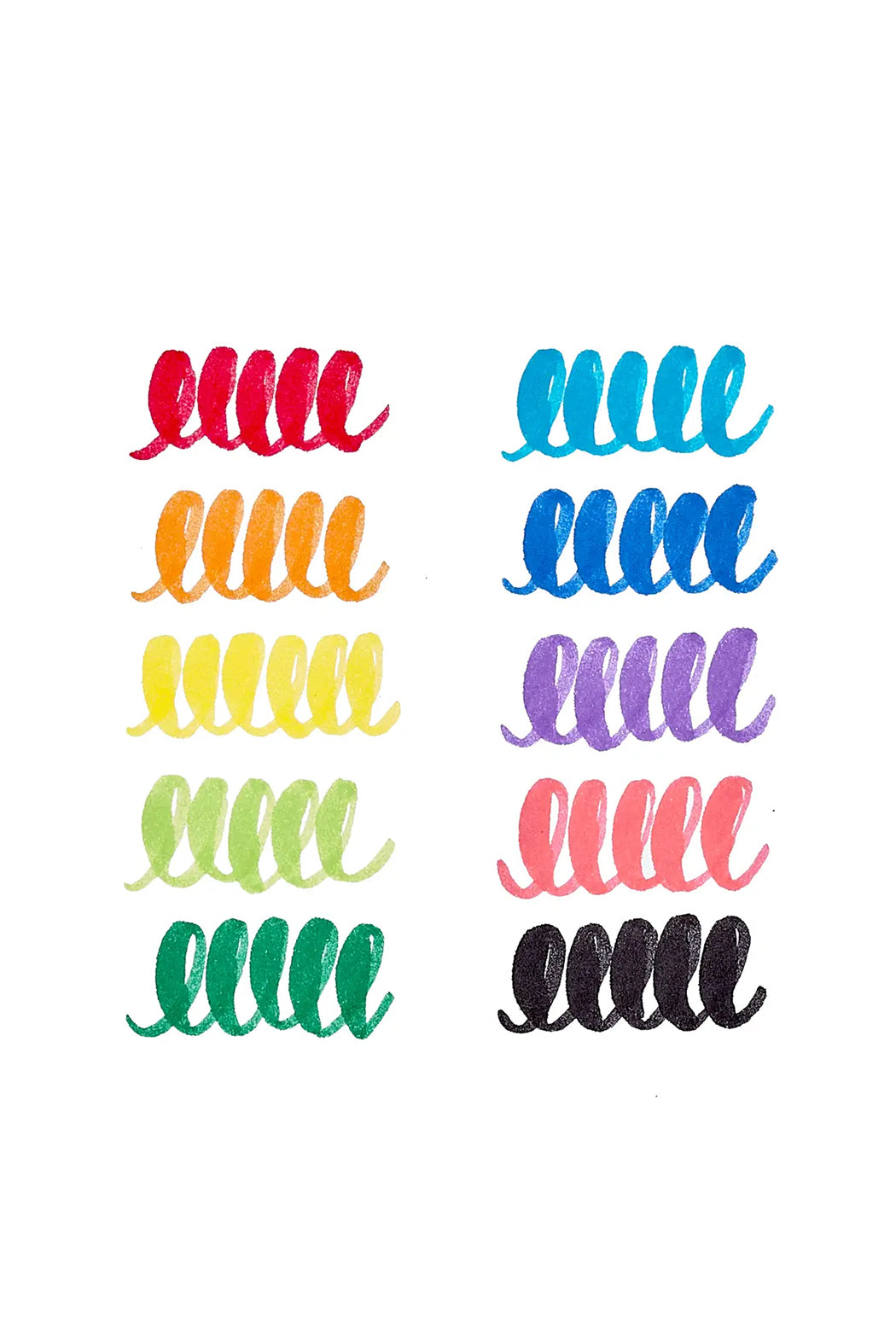 Ooly Big Bright Brush Markers - Set of 10