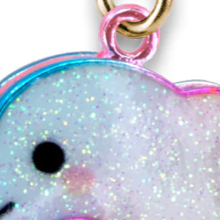 Charm It Gold Glitter Tie-Dye Dolphin Charm