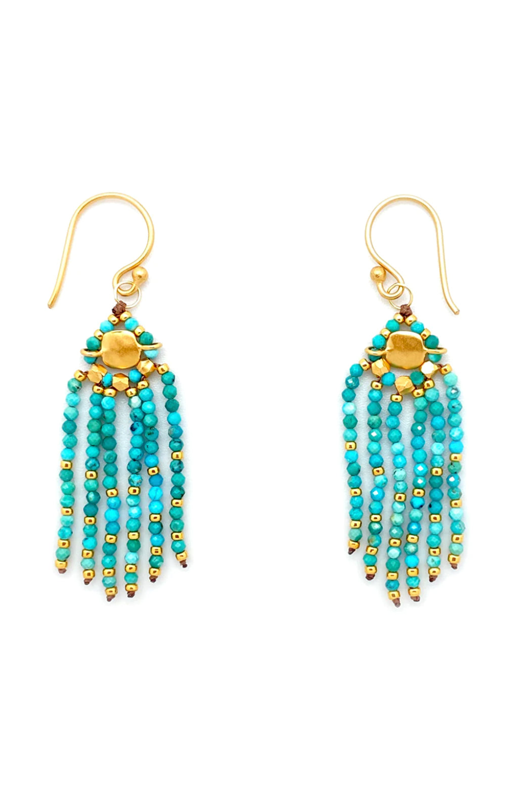 Bronwen Gemstone Stardust Earrings - Turquoise