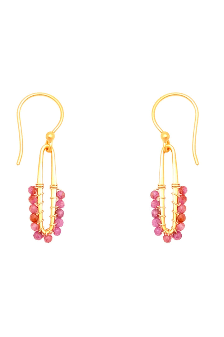 Bronwen Verona Earrings - Ruby