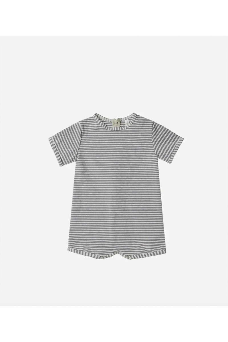 Rylee + Cru Shorty One-Piece Swimsuit - Ink Stripe