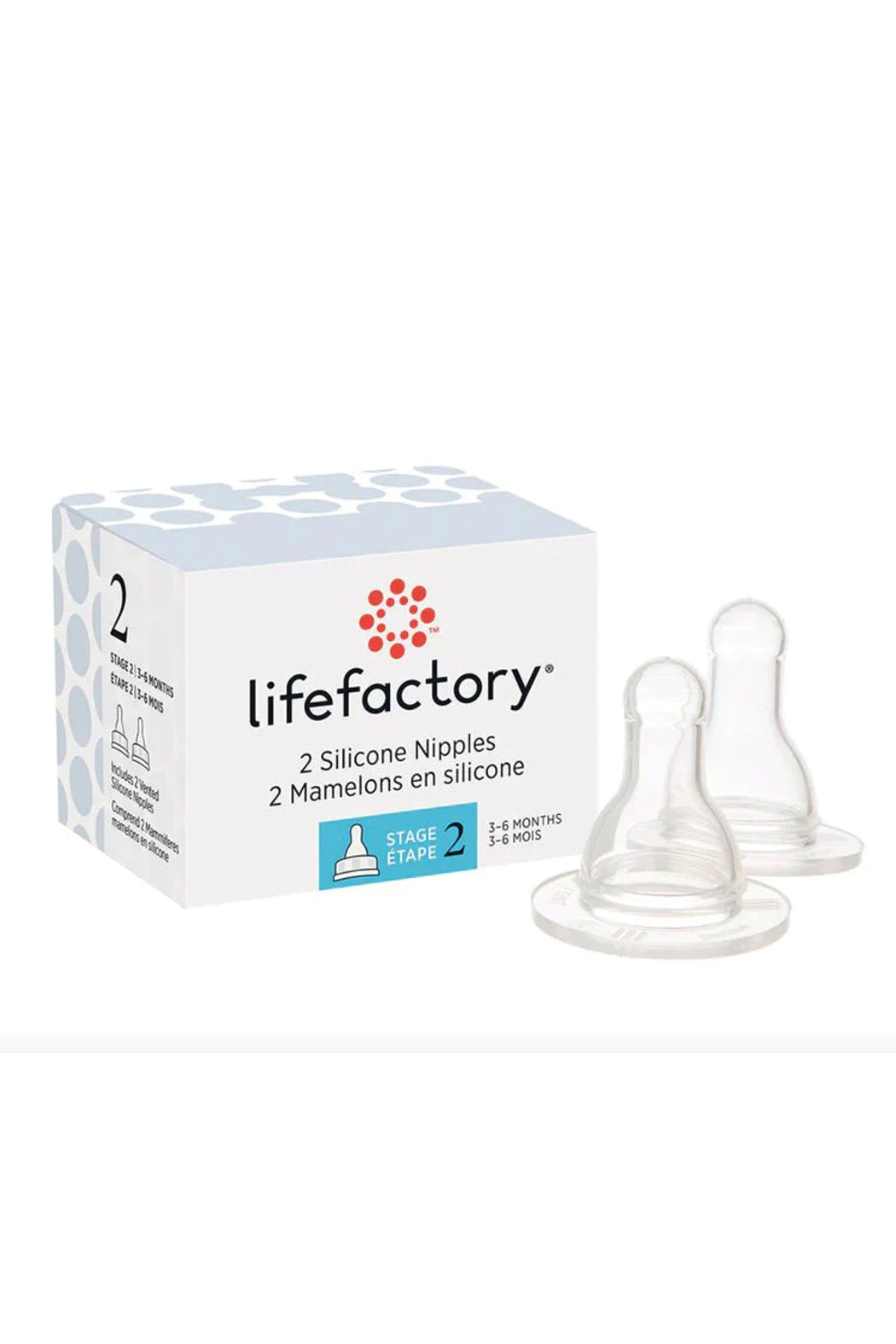 Lifefactory Silicone Nipple - Wide Neck