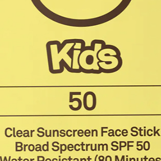 Sun Bum Kids SPF 50 Clear Sunscreen Face Stick