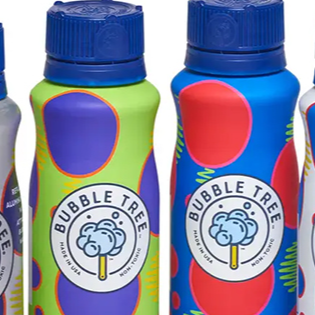Bubble Tree Aluminum Bubble Bottle + Wand - 4oz