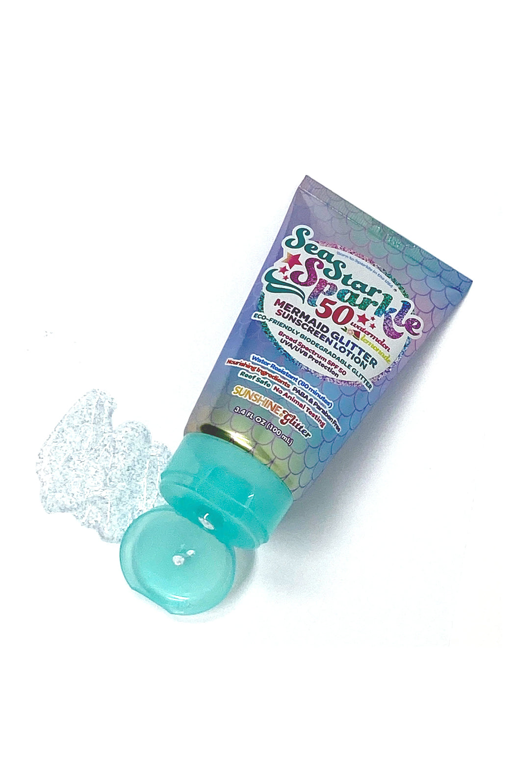 Sea Star Sparkle Watermlon Lemonade Mermaid Glitter Sunscreen - SPF 50