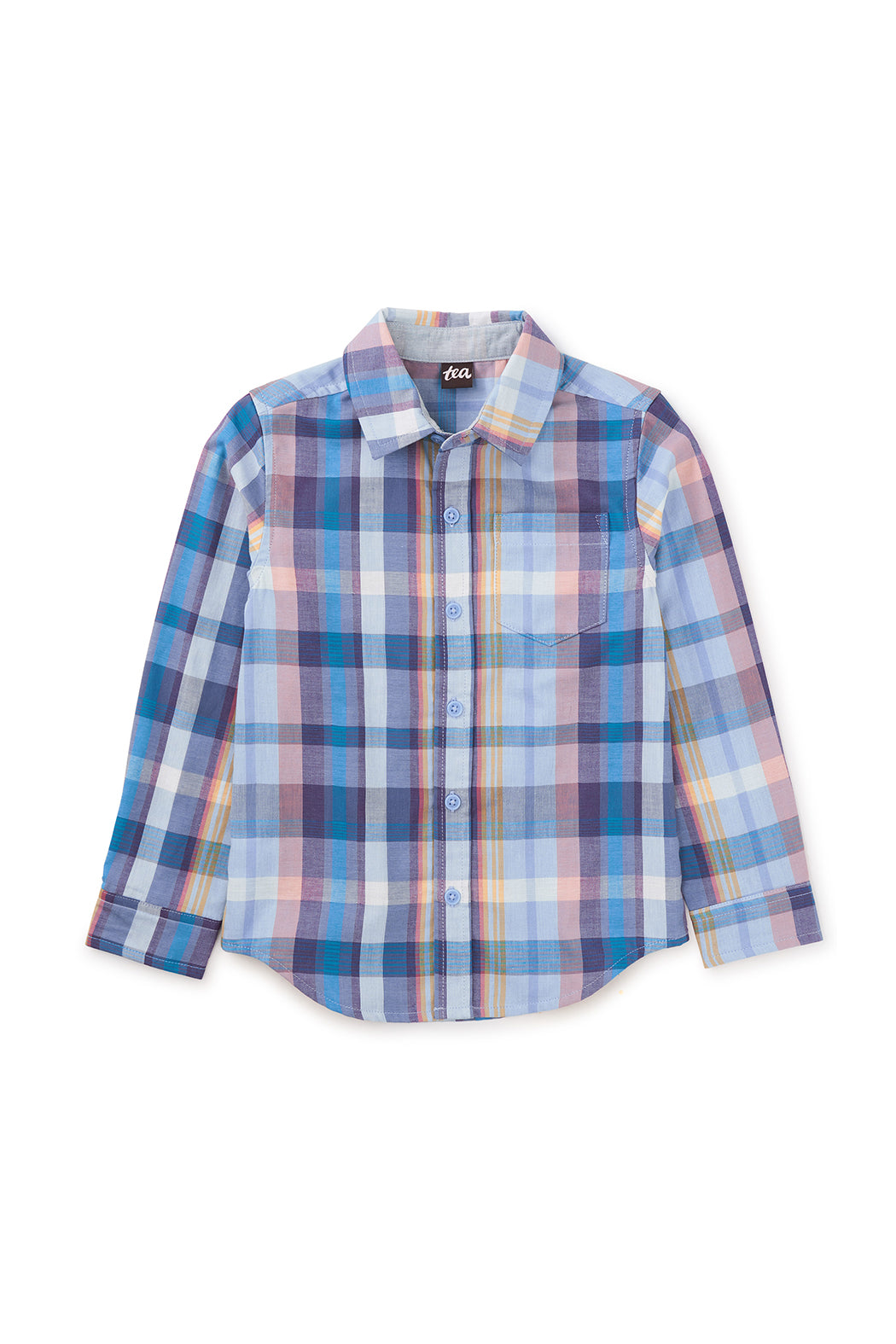 Tea Collection Button UP Short - Kalmar Plaid