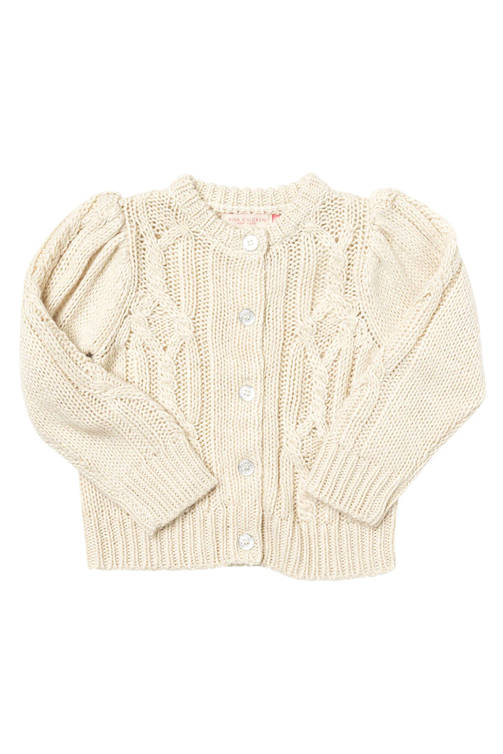 Pink Chicken Constance Cable Sweater - Cream