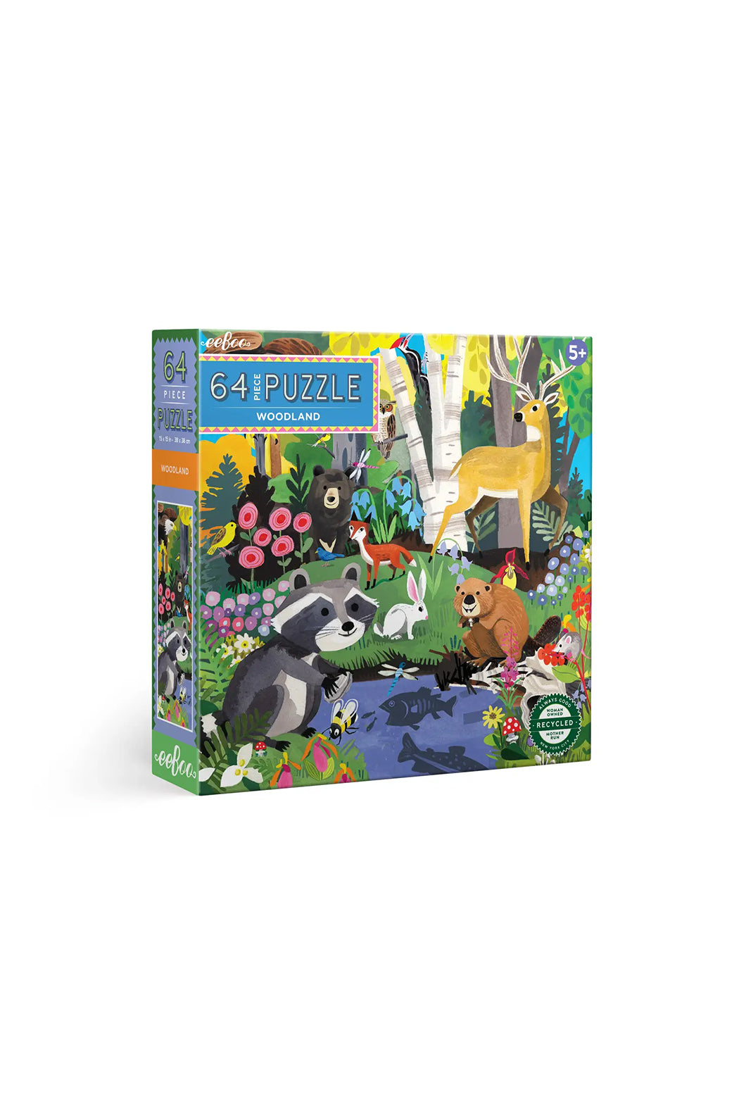 eeBoo Woodland 64 Piece Puzzle