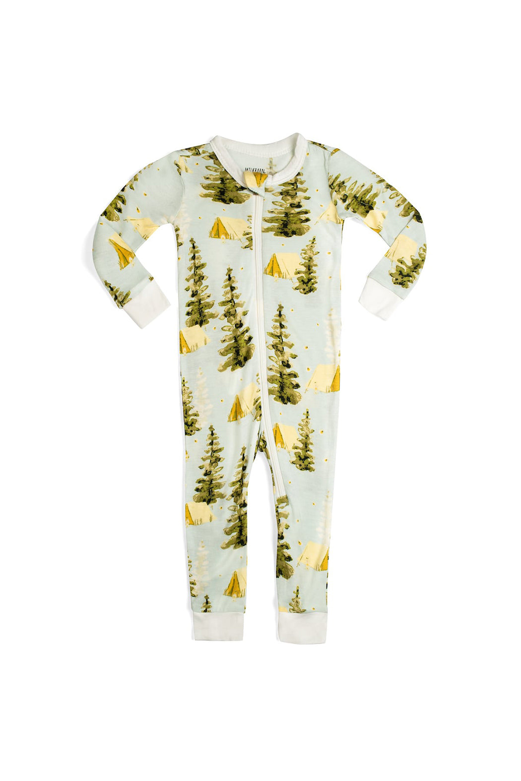 Milkbarn Bamboo Zipper Pajamas - Camping