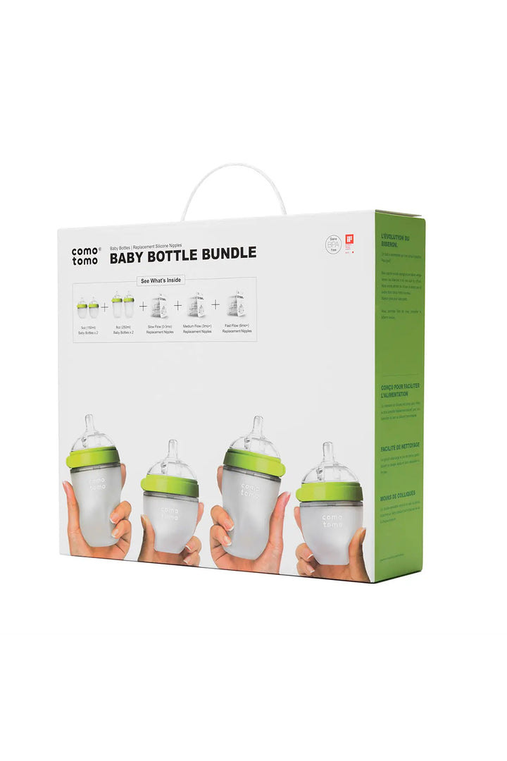 Comotomo Baby Bottle Bundle - Green