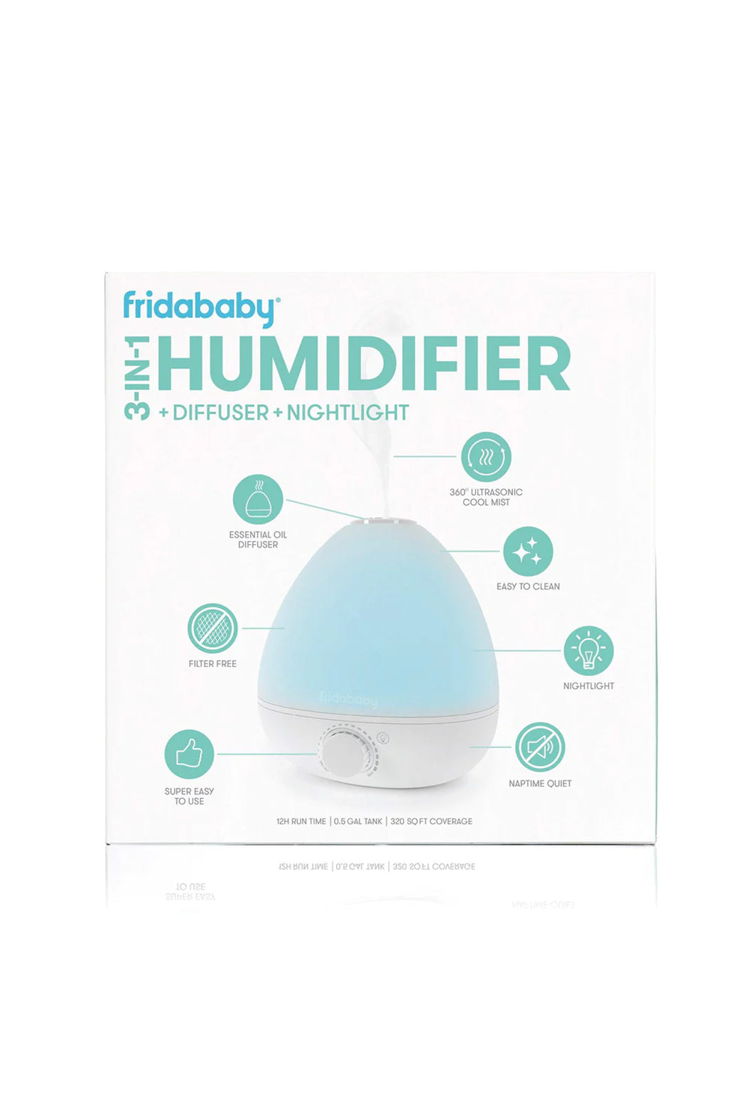 Fridababy BreatheFrida - The 3-IN-1 Humidifier, Diffuser + Nightlight