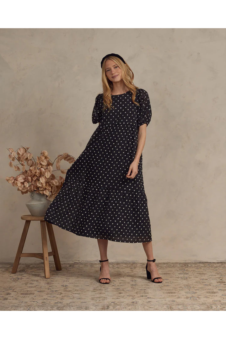 Noralee Women's Claire Dress - Black & Ivory Dot
