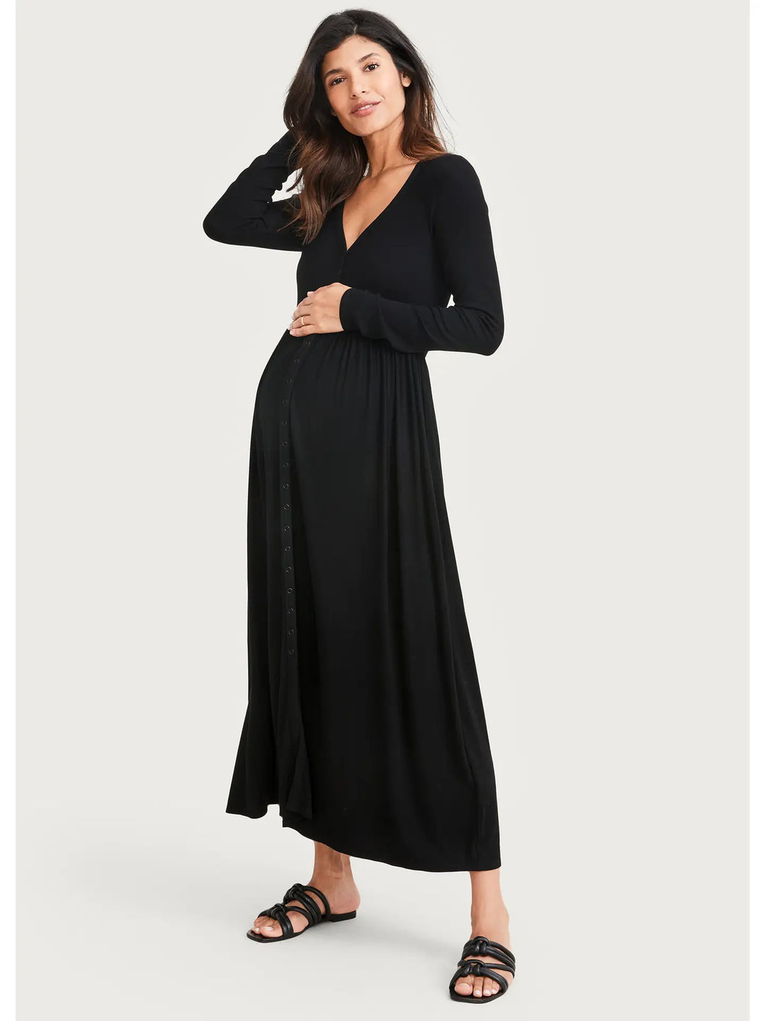 HATCH Collection Softest Rib Nursing Dress