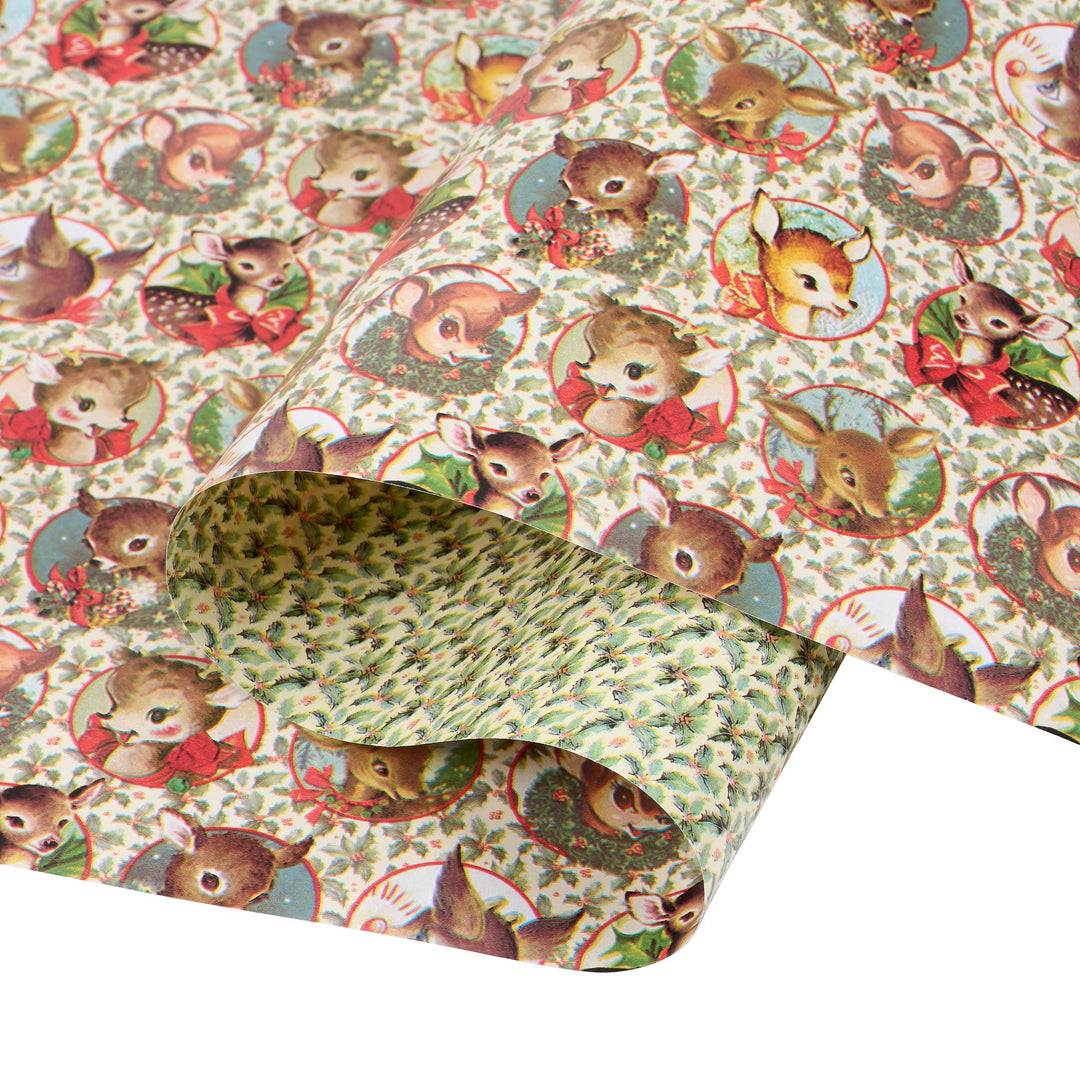 Primitives By Kathy Retro Deer Gift Wrap