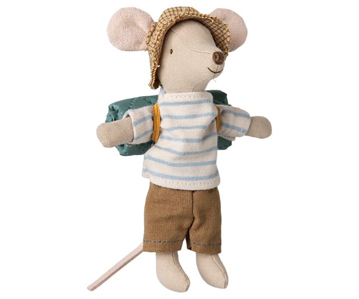 Maileg Hiker Mouse, Big Brother - Blue Stripes